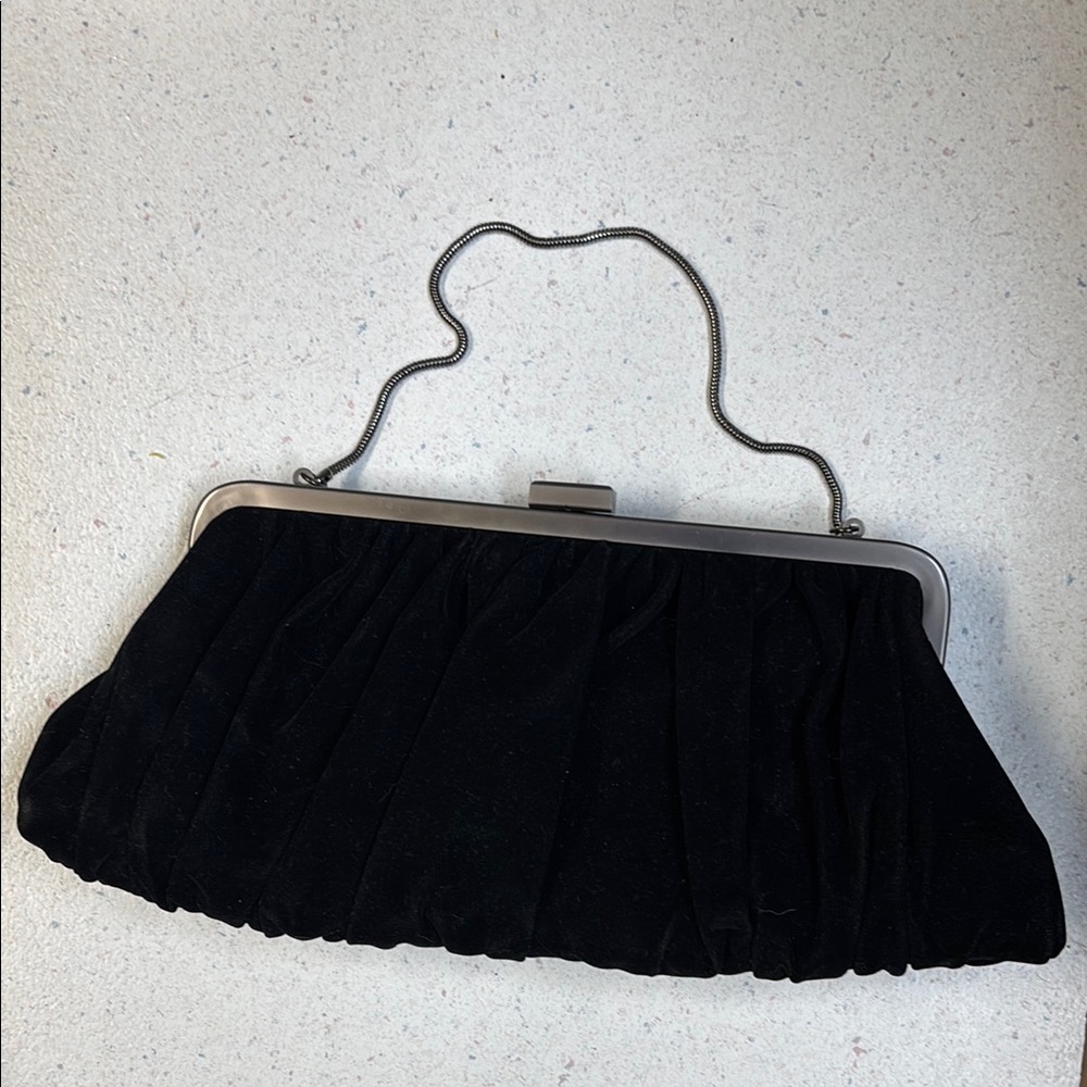 Y2K vintage Mary Kay Elegant Black Velvet Clutch Purse